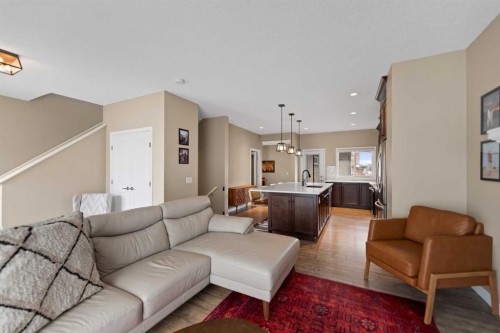 79 Cornerstone Passage Ne, Calgary, AB - Indoor Photo Showing Living Room