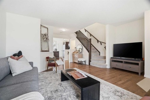 24 Auburn Crest Park Se, Calgary, AB - Indoor Photo Showing Living Room