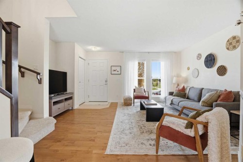24 Auburn Crest Park Se, Calgary, AB - Indoor Photo Showing Living Room