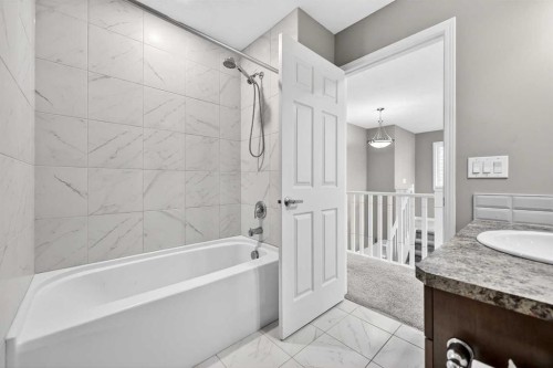293 Windrow Crescent Sw, Airdrie, AB - Indoor Photo Showing Bathroom