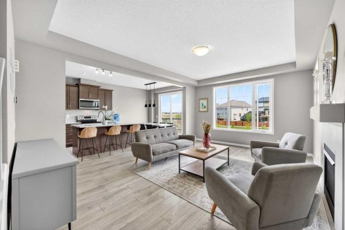 293 Windrow Crescent Sw, Airdrie, AB - Indoor Photo Showing Living Room