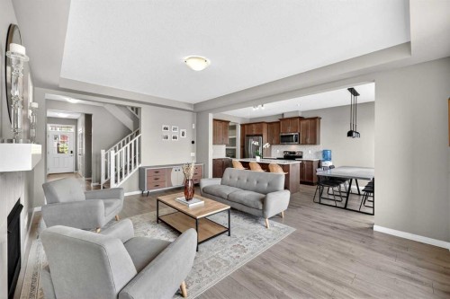 293 Windrow Crescent Sw, Airdrie, AB - Indoor Photo Showing Living Room