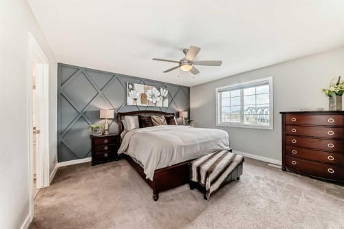 2201 Bayside Circle Sw, Airdrie, AB - Indoor Photo Showing Bedroom