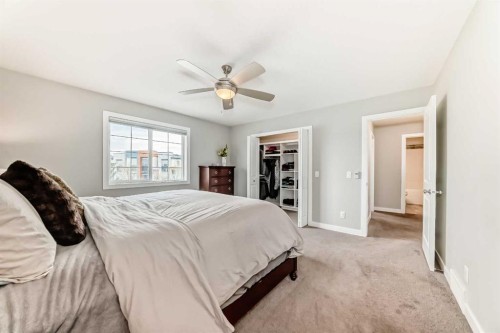 2201 Bayside Circle Sw, Airdrie, AB - Indoor Photo Showing Bedroom