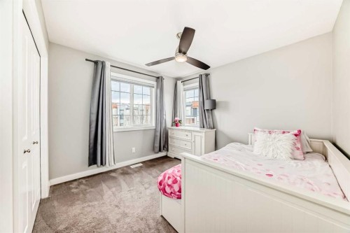 2201 Bayside Circle Sw, Airdrie, AB - Indoor Photo Showing Bedroom
