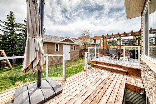 2201 Bayside Circle Sw, Airdrie, AB - Outdoor With Deck Patio Veranda With Exterior