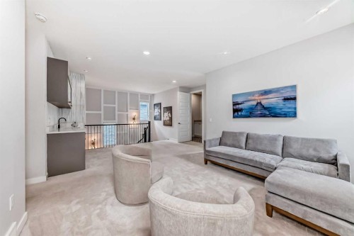 420 Legacy View Se, Calgary, AB - Indoor Photo Showing Living Room