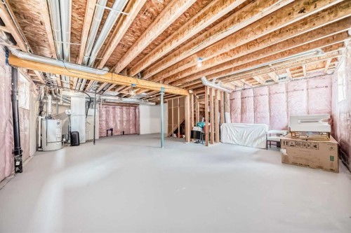 420 Legacy View Se, Calgary, AB - Indoor Photo Showing Basement