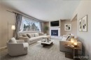 68 West Glen Crescent Sw, Calgary, AB  - Indoor Photo Showing Living Room With Fireplace 