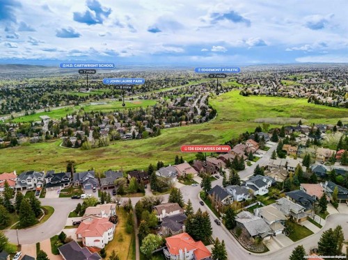 136 Edelweiss Drive Nw, Calgary, AB - Outdoor With View