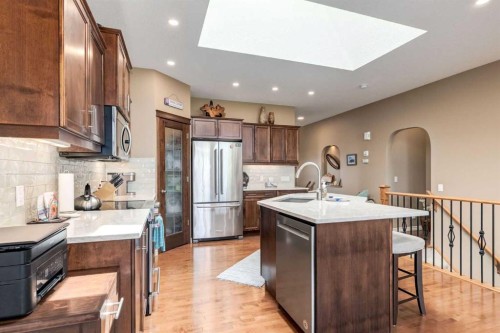 38 Kincora Terrace Nw, Calgary, AB - Indoor Photo Showing Kitchen With Stainless Steel Kitchen With Double Sink With Upgraded Kitchen