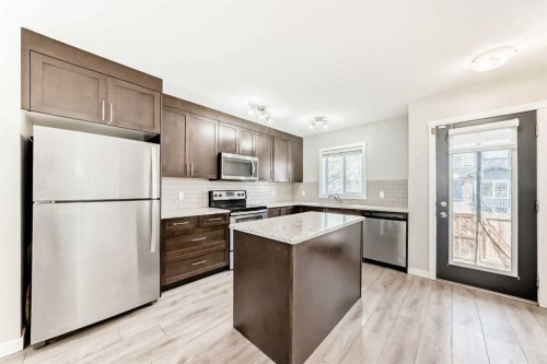 228 Red Embers Way Ne, Calgary, AB - Indoor Photo Showing Kitchen With Stainless Steel Kitchen With Upgraded Kitchen