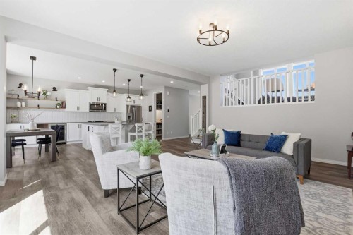 25 Yorkville Green Sw, Calgary, AB - Indoor Photo Showing Living Room