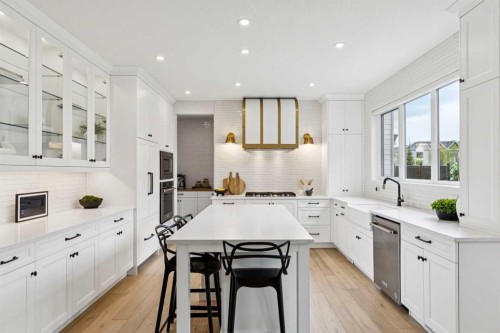 22 Mahogany Cove Se, Calgary, AB - Indoor Photo Showing Kitchen With Upgraded Kitchen