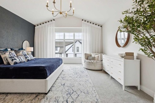 22 Mahogany Cove Se, Calgary, AB - Indoor Photo Showing Bedroom