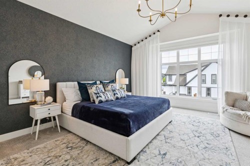 22 Mahogany Cove Se, Calgary, AB - Indoor Photo Showing Bedroom