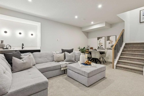 22 Mahogany Cove Se, Calgary, AB - Indoor Photo Showing Living Room