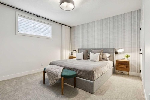 22 Mahogany Cove Se, Calgary, AB - Indoor Photo Showing Bedroom