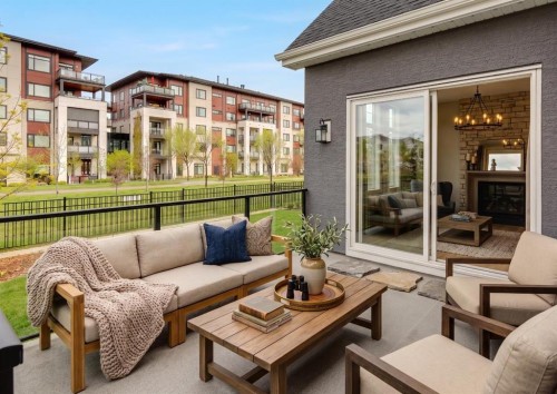 22 Mahogany Cove Se, Calgary, AB - Outdoor With Deck Patio Veranda