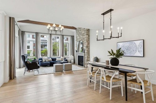 22 Mahogany Cove Se, Calgary, AB - Indoor Photo Showing Dining Room