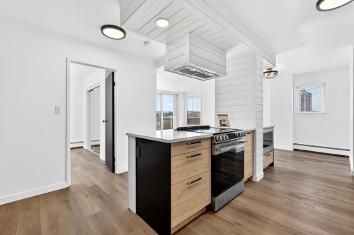 903-1107 15 Avenue Sw, Calgary, AB - Indoor Photo Showing Kitchen