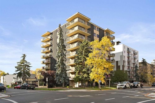 903-1107 15 Avenue Sw, Calgary, AB - Outdoor With Balcony With Facade