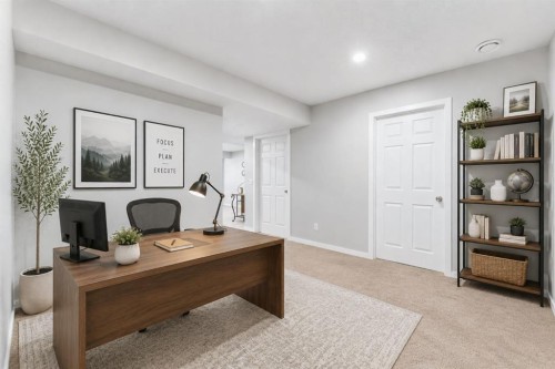 138 Bridlerange Place Sw, Calgary, AB - Indoor Photo Showing Office