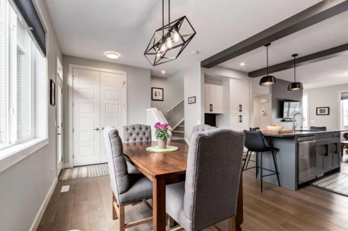 52 Mill Road, Cochrane, AB - Indoor Photo Showing Dining Room