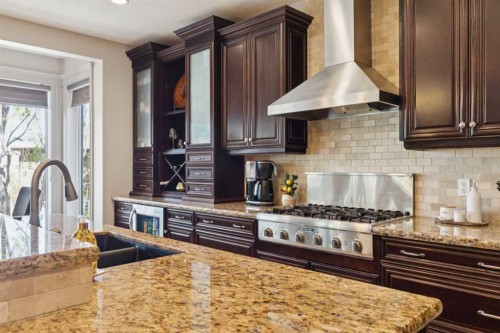 24 Auburn Sound Crescent Se, Calgary, AB - Indoor Photo Showing Kitchen With Double Sink With Upgraded Kitchen