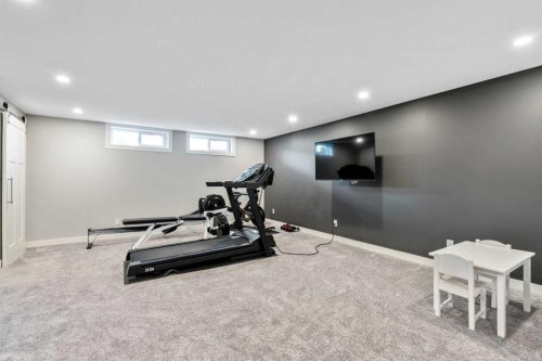 6007 34 Street Sw, Calgary, AB - Indoor Photo Showing Gym Room