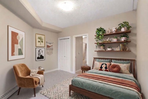 204-3111 34 Avenue Nw, Calgary, AB - Indoor Photo Showing Bedroom