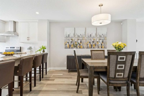 303 Masters Row Se, Calgary, AB - Indoor Photo Showing Dining Room
