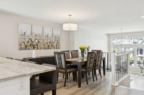 303 Masters Row Se, Calgary, AB - Indoor Photo Showing Dining Room