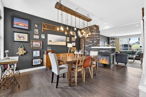 31 Kingston View Se, Airdrie, AB - Indoor Photo Showing Dining Room