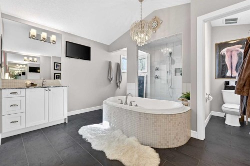 31 Kingston View Se, Airdrie, AB - Indoor Photo Showing Bathroom