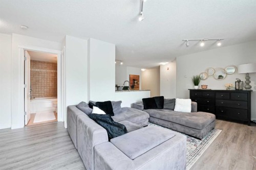 306-735 56 Avenue Sw, Calgary, AB - Indoor Photo Showing Living Room
