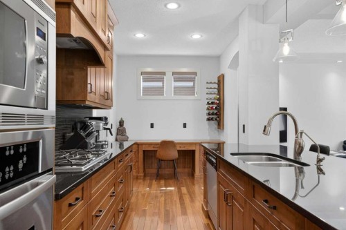 30 Cranarch Circle Se, Calgary, AB - Indoor Photo Showing Kitchen With Double Sink