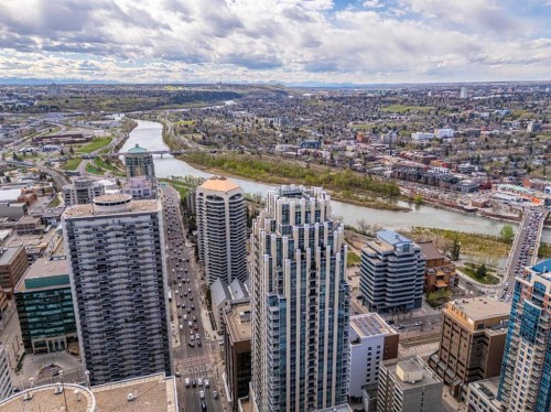 3402-930 6 Avenue Sw, Calgary, AB - Outdoor With View