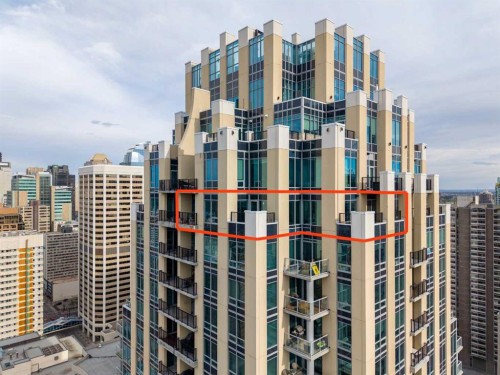3402-930 6 Avenue Sw, Calgary, AB - Outdoor With Facade