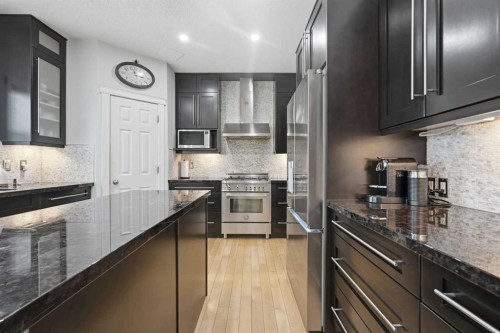 130 Garrison Square Sw, Calgary, AB - Indoor Photo Showing Kitchen With Stainless Steel Kitchen With Upgraded Kitchen