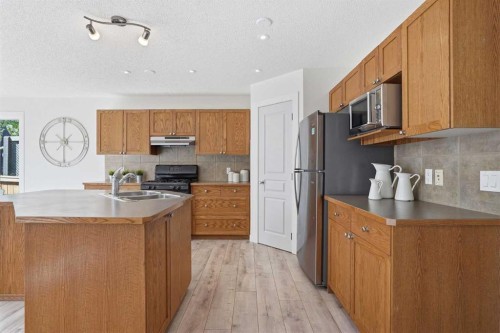 86 Brightondale Parade Se, Calgary, AB - Indoor Photo Showing Kitchen With Double Sink