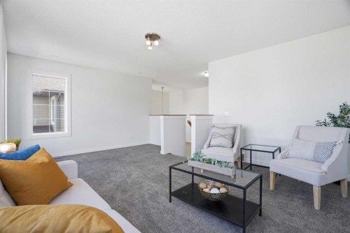 86 Brightondale Parade Se, Calgary, AB - Indoor Photo Showing Living Room