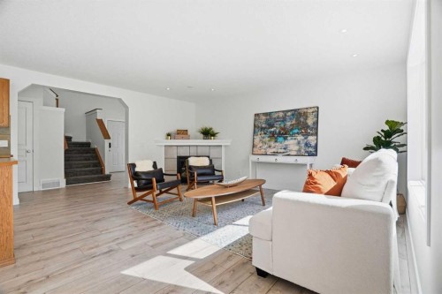 86 Brightondale Parade Se, Calgary, AB - Indoor Photo Showing Living Room