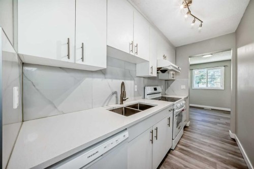 38-2727 Rundleson Road Ne, Calgary, AB - Indoor Photo Showing Kitchen With Double Sink