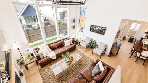 26 Bluerock Avenue Sw, Calgary, AB - Indoor With Fireplace