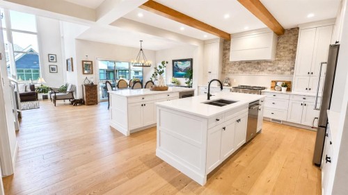 26 Bluerock Avenue Sw, Calgary, AB - Indoor Photo Showing Kitchen With Double Sink