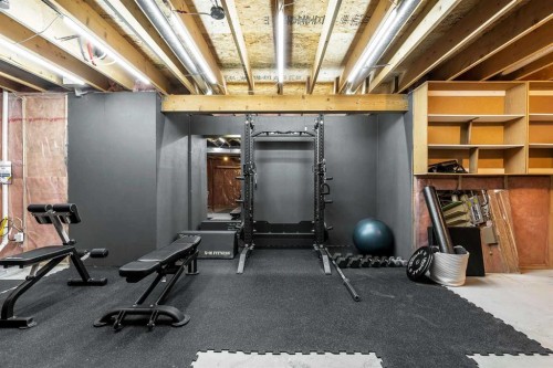 163 Citadel Park Nw, Calgary, AB - Indoor Photo Showing Gym Room
