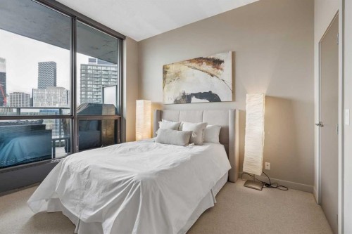 2401-220 12 Avenue Se, Calgary, AB - Indoor Photo Showing Bedroom