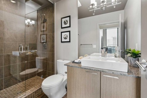 2401-220 12 Avenue Se, Calgary, AB - Indoor Photo Showing Bathroom