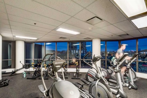 2401-220 12 Avenue Se, Calgary, AB - Indoor Photo Showing Gym Room